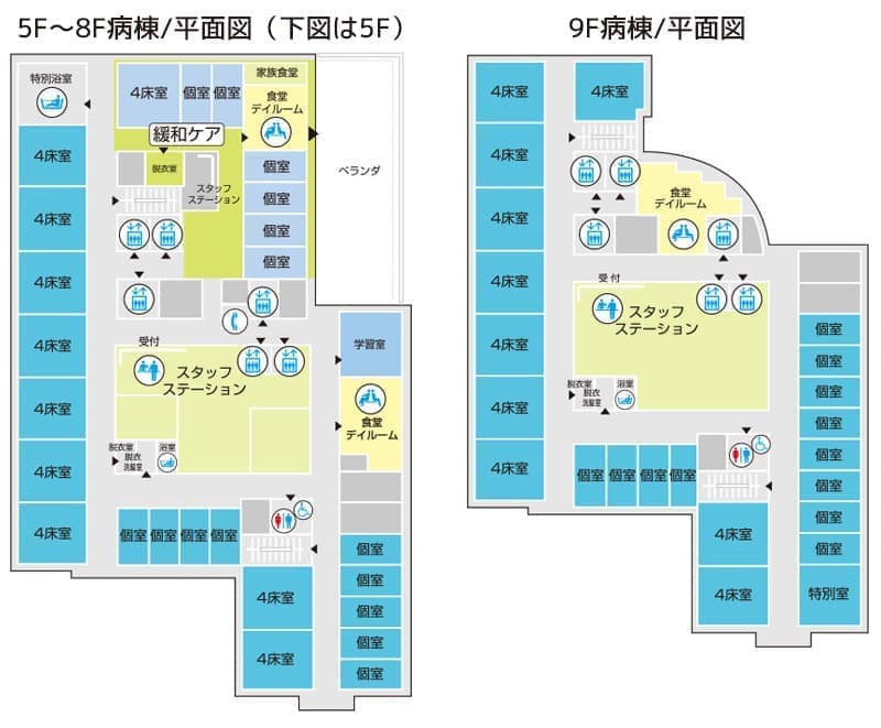 5階・9階平面図